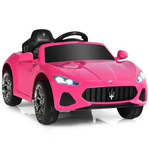 12V Electric Kids Ride On Car for 3  Years Old Boys Girls-Pink