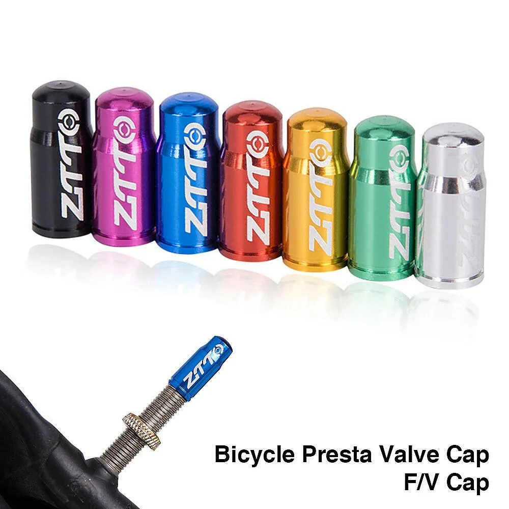 14pcs Bicycle Tire Valve Caps Ultralight Aluminum Mountain Road Bike Valve Cap for Presta Tire Valve Protector Dust Covers