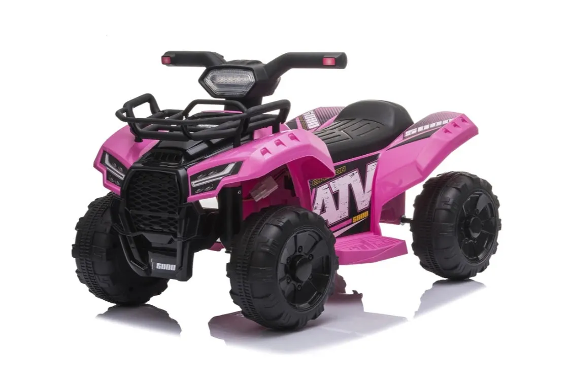 2025 ATV Quad 6V Kids Ride-On Upgraded Four Wheeler | 1 Seater | LED Lights