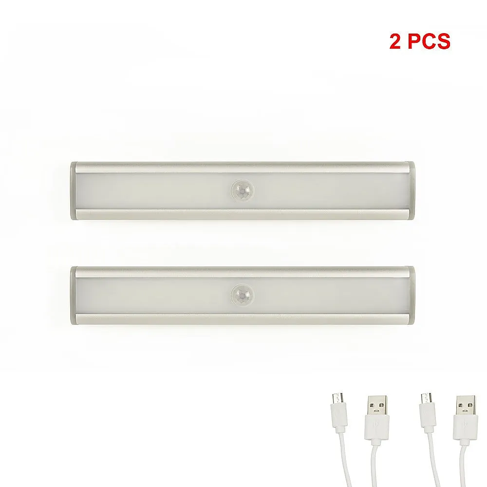 46 LED USB Rechargeable Motion Sensor Cabinet Lights (2-Pack)