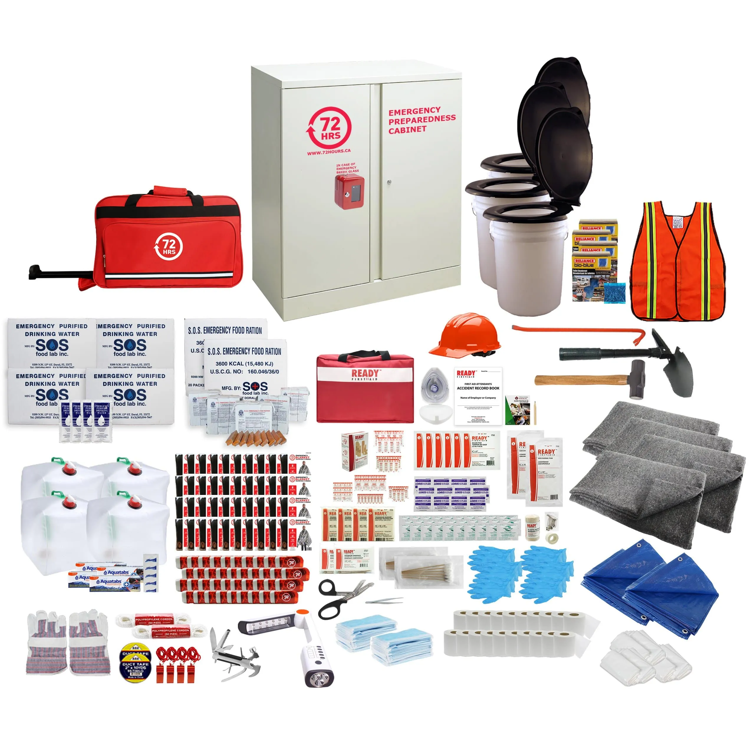 72HRS Cabinet Emergency Kit - 40 Person