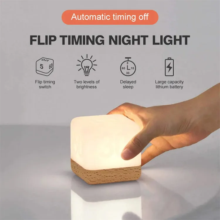 Beech Cube Rechargeable Timing Night Light