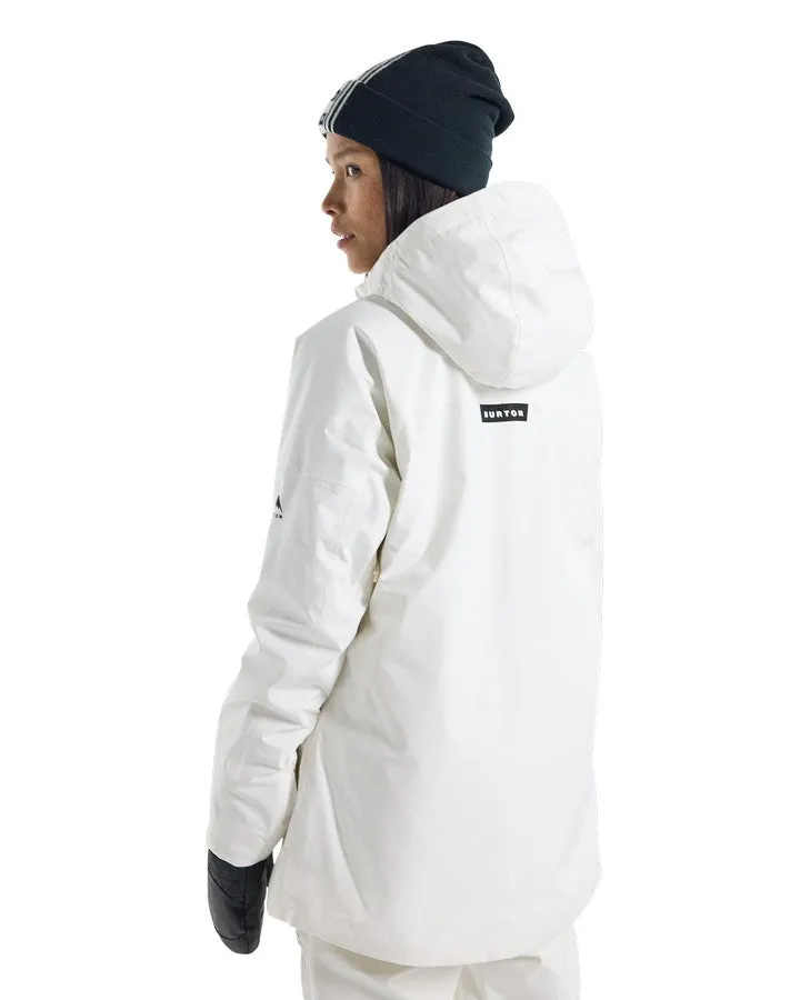 Burton Women's Pillowline Gore-Tex 2L Anorak Snow Jacket - Stout White