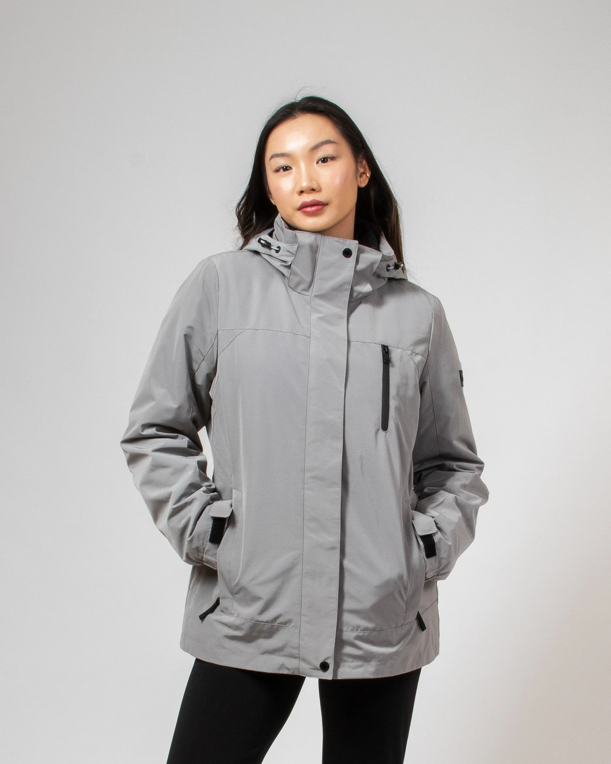 Calvin Klein Ladies 3-in-1 Jacket Grey