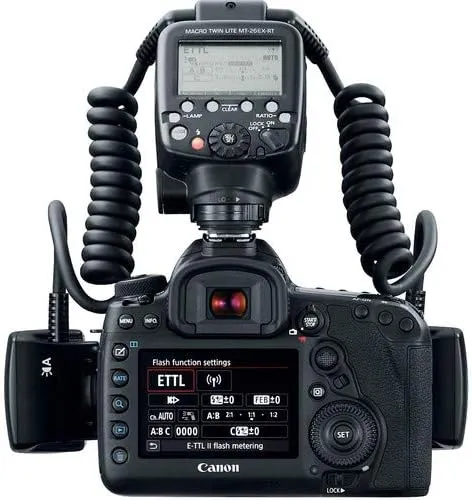 Canon MT-26EX-RT Macro Twin Lite (2398C002) Bundle with (8) AA Batteries   More