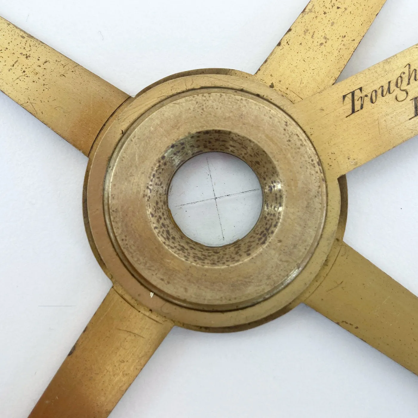 Circular Protractor by Troughton & Simms owned by Brenton Symons Cornish Mining Engineer