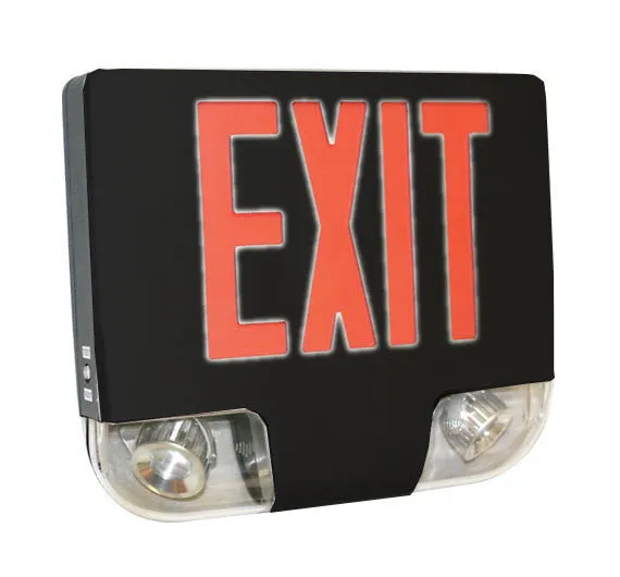 Combo Die Cast Exit Emergency Light With Dual 120/277 Voltage