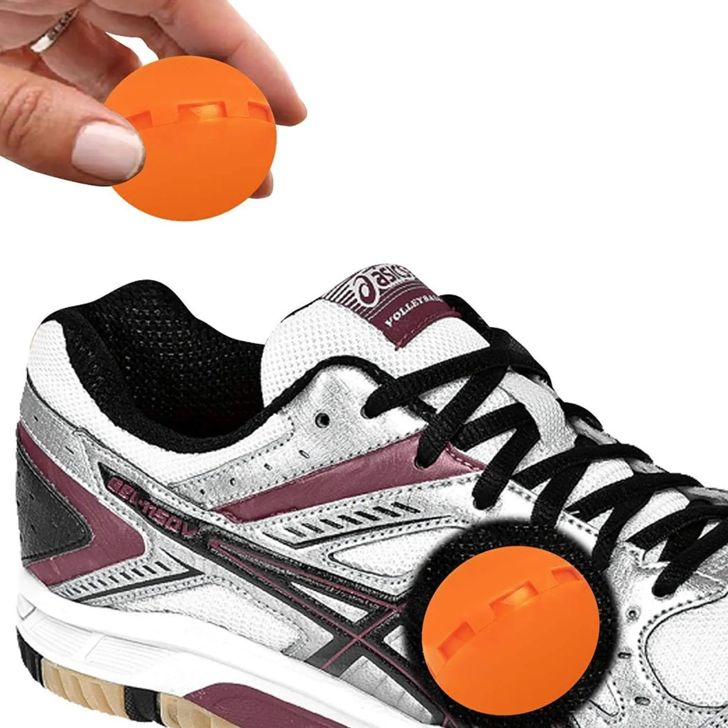 FootMatters Odor Fighters Shoe Deodorizer Balls - Keep Areas Smelling Fresh - Adjustable Vanilla Scent