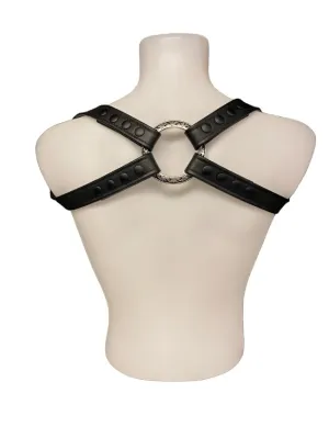 Harness - Back Strap with Black Snaps (Small)