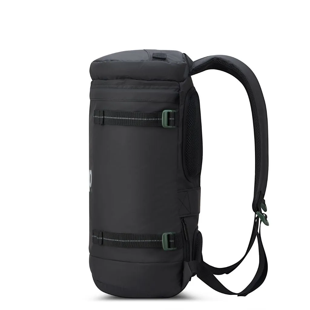 Jeep Cylindrical 17" Laptop Backpack with RFID - Black