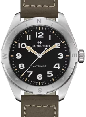 Khaki Field Expedition Auto 41 Black - Leather Ref. H70315830