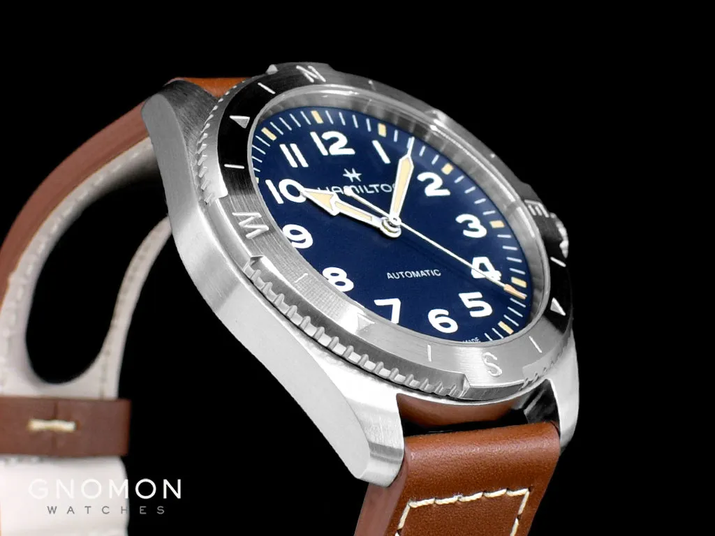 Khaki Field Expedition Auto 41 Blue - Leather Ref. H70315540