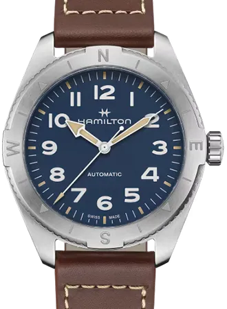 Khaki Field Expedition Auto 41 Blue - Leather Ref. H70315540