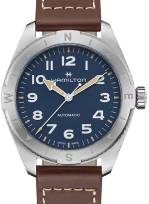 Khaki Field Expedition Auto 41 Blue - Leather Ref. H70315540