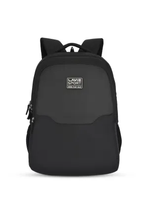 Lavie Sport Urban 31L Laptop Backpack For Men & Women | Boys & Girls Black