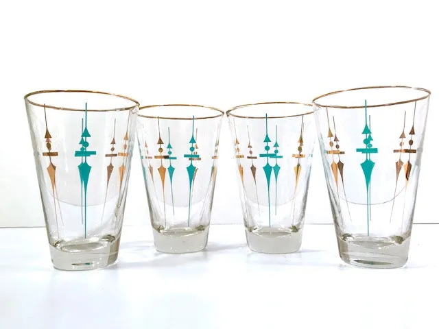 Libbey Mid-Century Staccato Glasses (Set of 4)