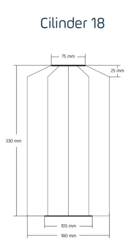 LUMIZ Outdoor Lantern Cylinder 18 - Pineapple