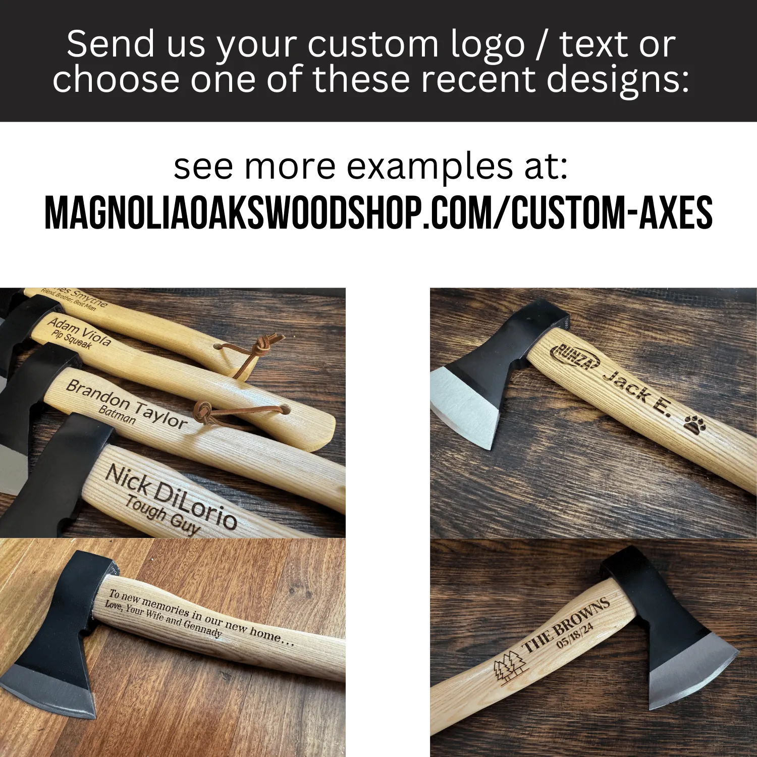 Personalized Viking Cross Axe with Custom Engraving