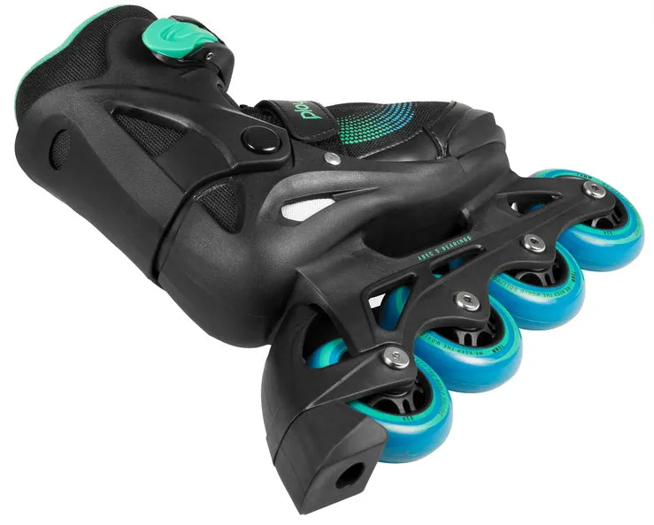 PLAYLIFE - Joker Blue Glow Adjustable Inline Skates   Padset Combo