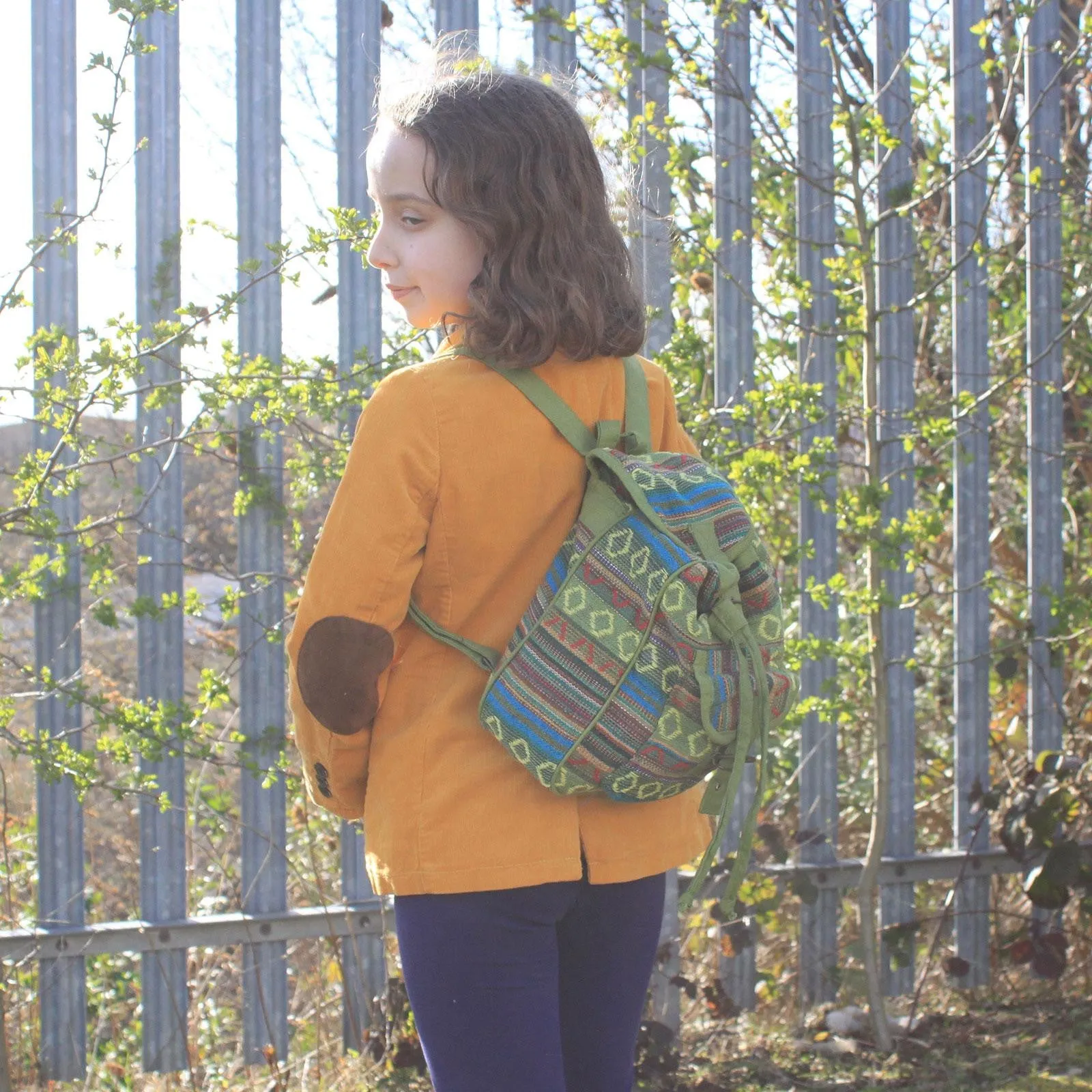 Small Nepali Backpacks - Green