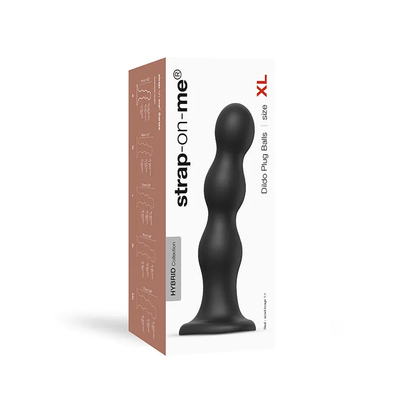 Strap-On-Me Dildo Plug Balls Blk  XL