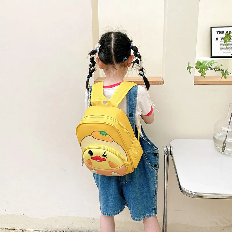 THE LITTLE LOOKERS Cute School Bag Backpack for Girls & Boys Kids School Bags Preschool Kindergarten Travel Picnic - Yellow