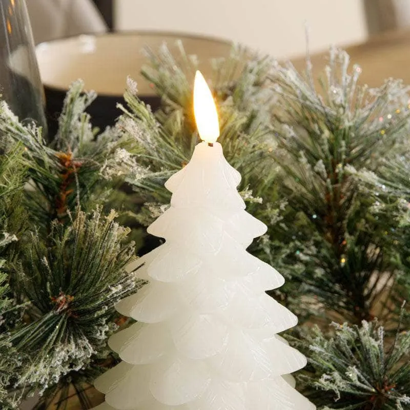 White Tree LED Candle - 17cm